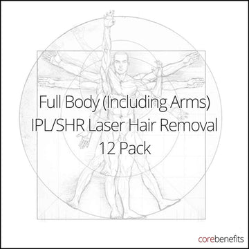 12 Pack | Full Body (Including Arms) IPL/SHR - Men's | Saving $1845.00 - Core Benefits Toowoomba
