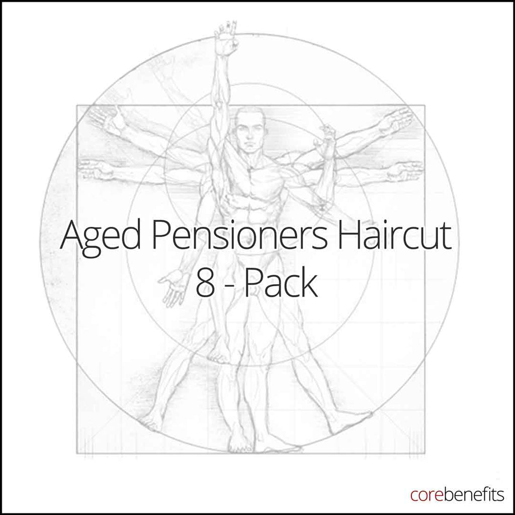 Aged Pensioner's Haircut Value 8 Pack - Core Benefits Toowoomba8 Pack