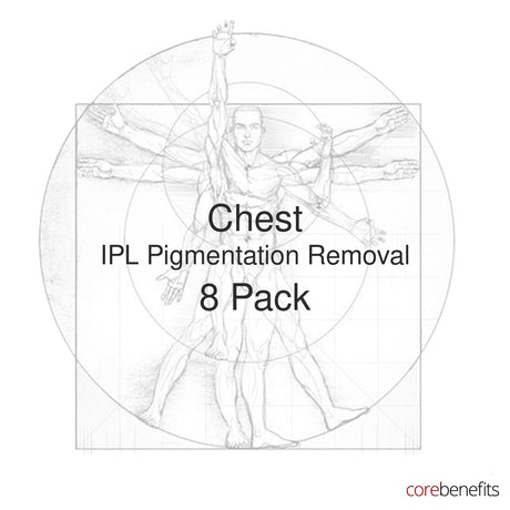 8 pack of Chest IPL Pigmentation Removal treatments at Core Benefits Toowoomba