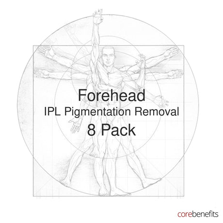 8 pack of Forehead IPL Pigmentation Removal treatments at Core Benefits Toowoomba