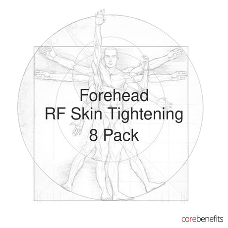 8 pack of Forehead RF Skin Tightening treatments at Core Benefits Toowoomba