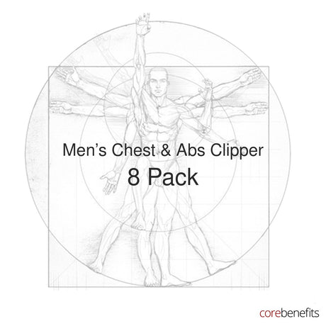 8 pack of Men’s Chest & Abs Clipper treatments at Core Benefits Toowoomba