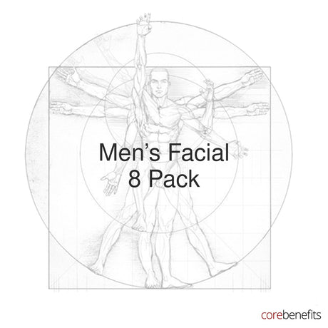 8 pack of Men’s Facial treatments at Core Benefits Toowoomba