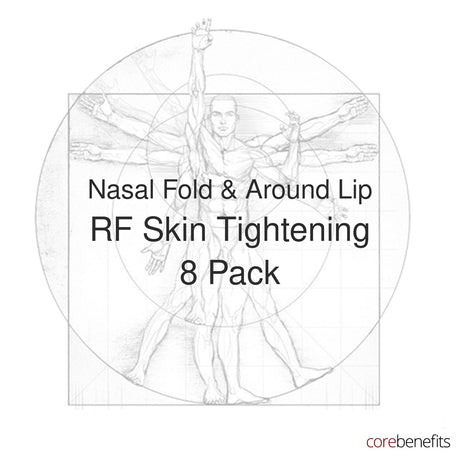 8 pack of Nasal Fold & Around Lip RF Skin Tightening treatments at Core Benefits Toowoomba