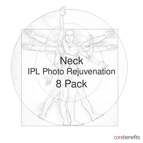 8 pack of Neck IPL Photo Rejuvenation treatments at Core Benefits Toowoomba