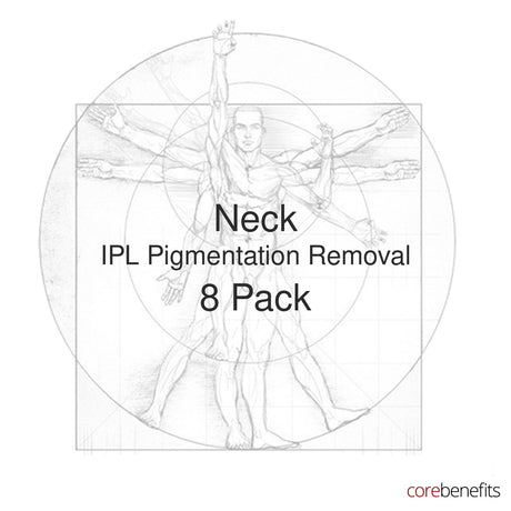 8 pack of Neck IPL Pigmentation Removal treatments at Core Benefits Toowoomba