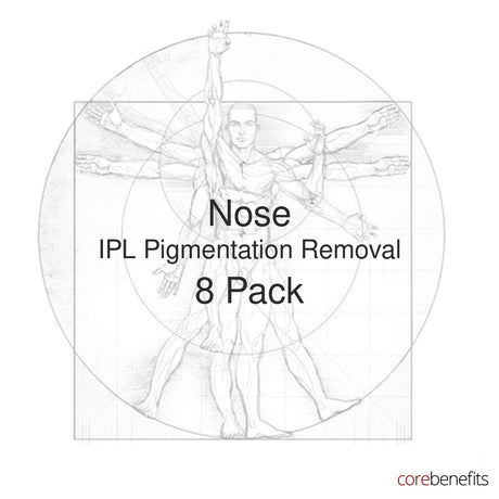 8 pack of Nose IPL Pigmentation Removal treatments at Core Benefits Toowoomba