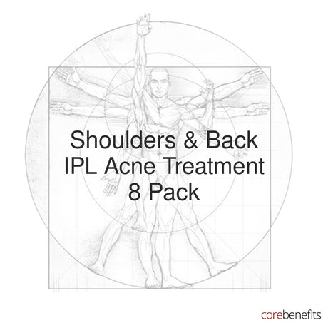 8 pack of Shoulders & Back IPL Acne Treatment treatments at Core Benefits Toowoomba