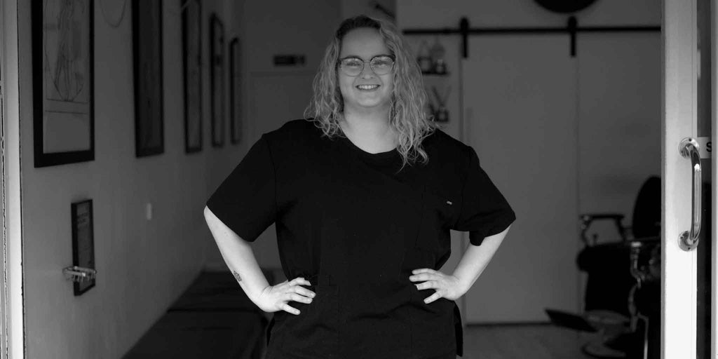 Barber Toowoomba, Ashley is Core Benefits Toowoomba senior barber, she has styled and cut men's hair since she was 15