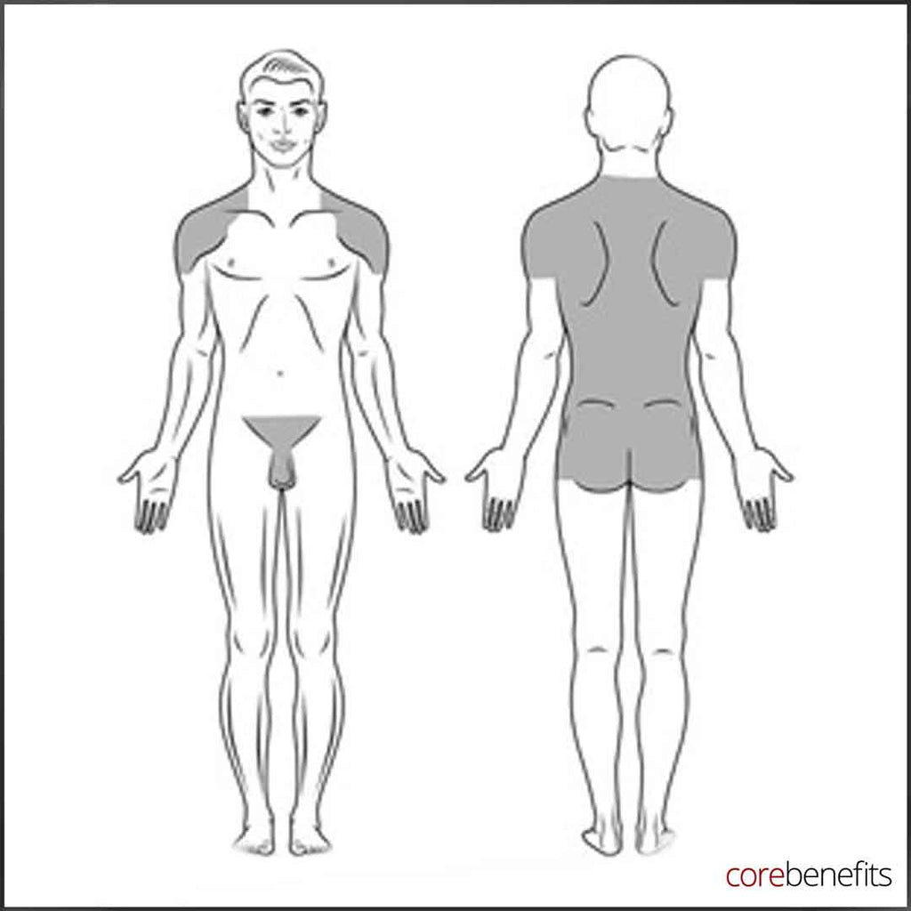 Men's back, bum, crack and sack brazilian combo in Toowoomba at Core Benefits, waxing near me