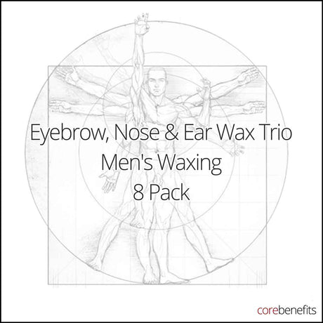 Men's eyebrow, nose and ear waxing at Core Benefits Toowoomba.