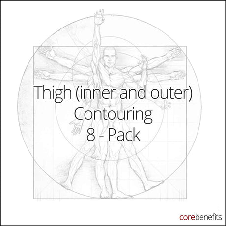Inner and outer thigh body contouring treatment at Core Benefits Toowoomba.