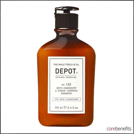 DEPOT® No. 102 – Purifying & Sebum Control Shampoo (250ml) - Core Benefits Toowoomba - Shampoo