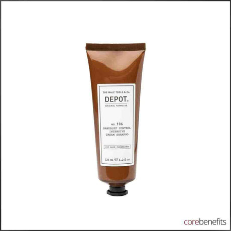 DEPOT® No. 106 Dandruff Control Intensive Cream Shampoo 125ml | Men’s Anti - Dandruff Shampoo - Core Benefits Toowoomba - 