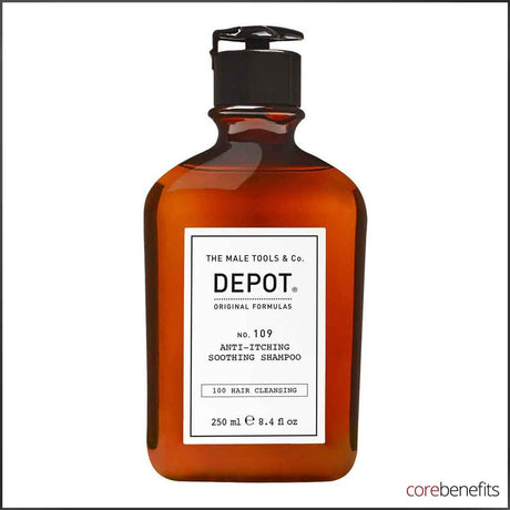 DEPOT® No. 109 Anti - Itch Soothing Shampoo 250ml | Men’s Calming Scalp Shampoo - Core Benefits Toowoomba - Shampoo