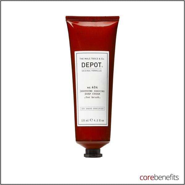 DEPOT No. 404 Soothing Shaving Soap Cream 125ml retail packaging on white background