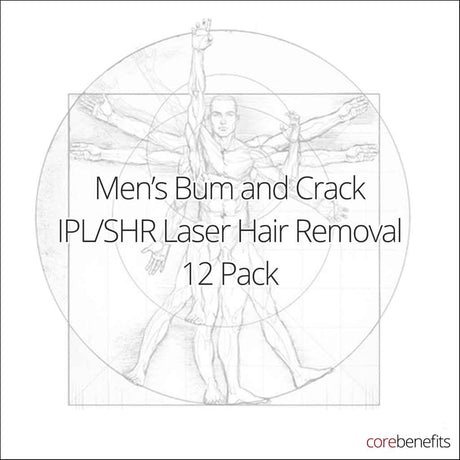 12 Pack | Men’s Bum and Crack IPL/SHR | Saving $363.00 - Core Benefits Toowoomba - 
