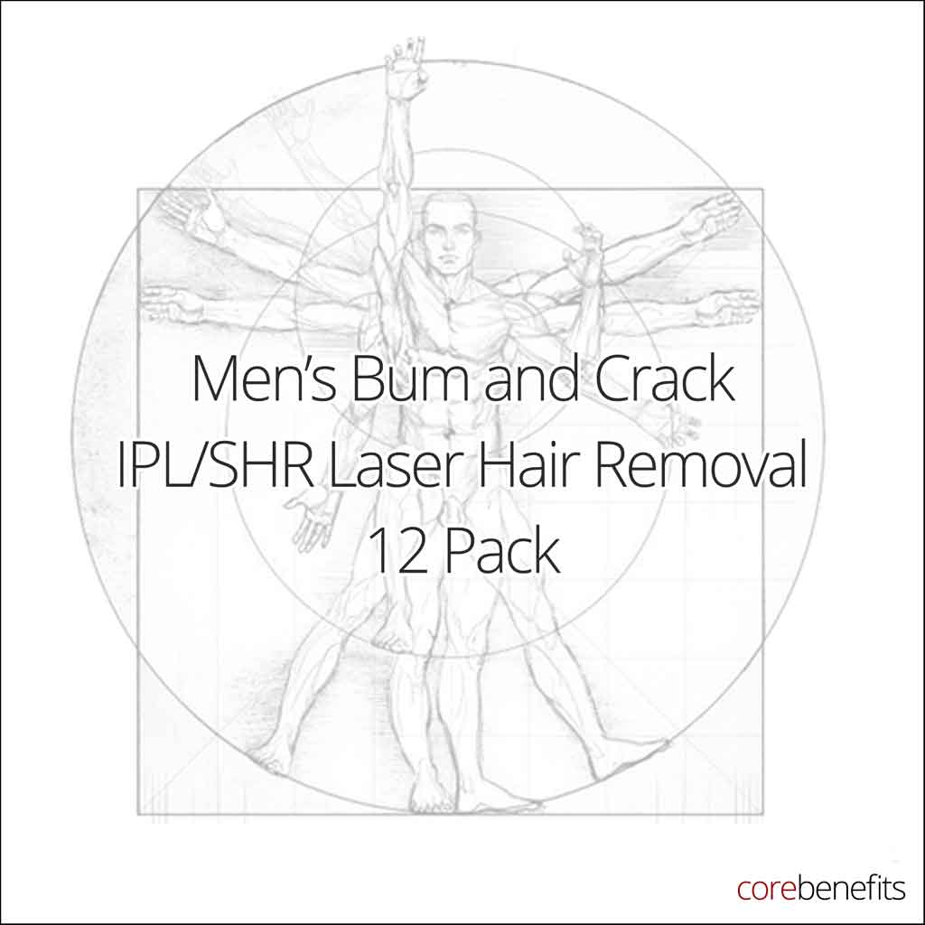 12 Pack | Men’s Bum and Crack IPL/SHR | Saving $363.00 - Core Benefits Toowoomba - 