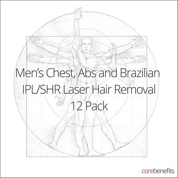 12 Pack | Men’s Chest, Abs and Brazilian IPL/SHR | Saving $852.00 - Core Benefits Toowoomba