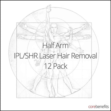 12 Pack | Men’s Half Arm IPL/SHR | Saving $363.00 - Core Benefits Toowoomba - 