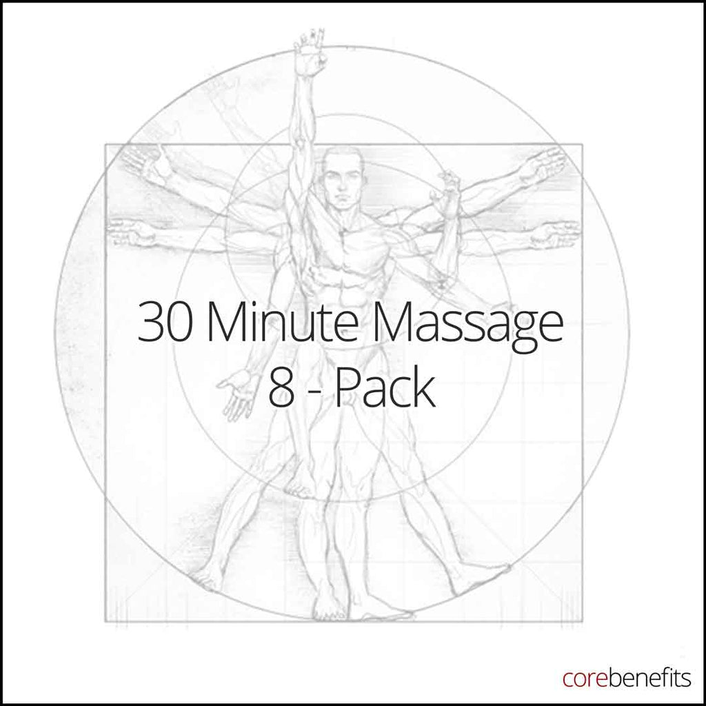 30 Minute Massage Value 8 Pack - Core Benefits Toowoomba8 Pack