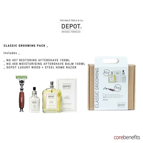 Men's Grooming Kit | Classic Grooming Pack | Core Benefits Toowoomba