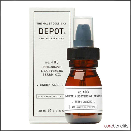 Softening Beard Oil | Pre-Shave Beard Oil | Core Benefits Toowoomba